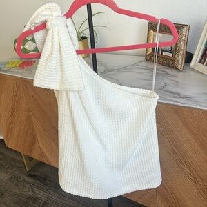 NWT Club Mónaco One Shoulder Top